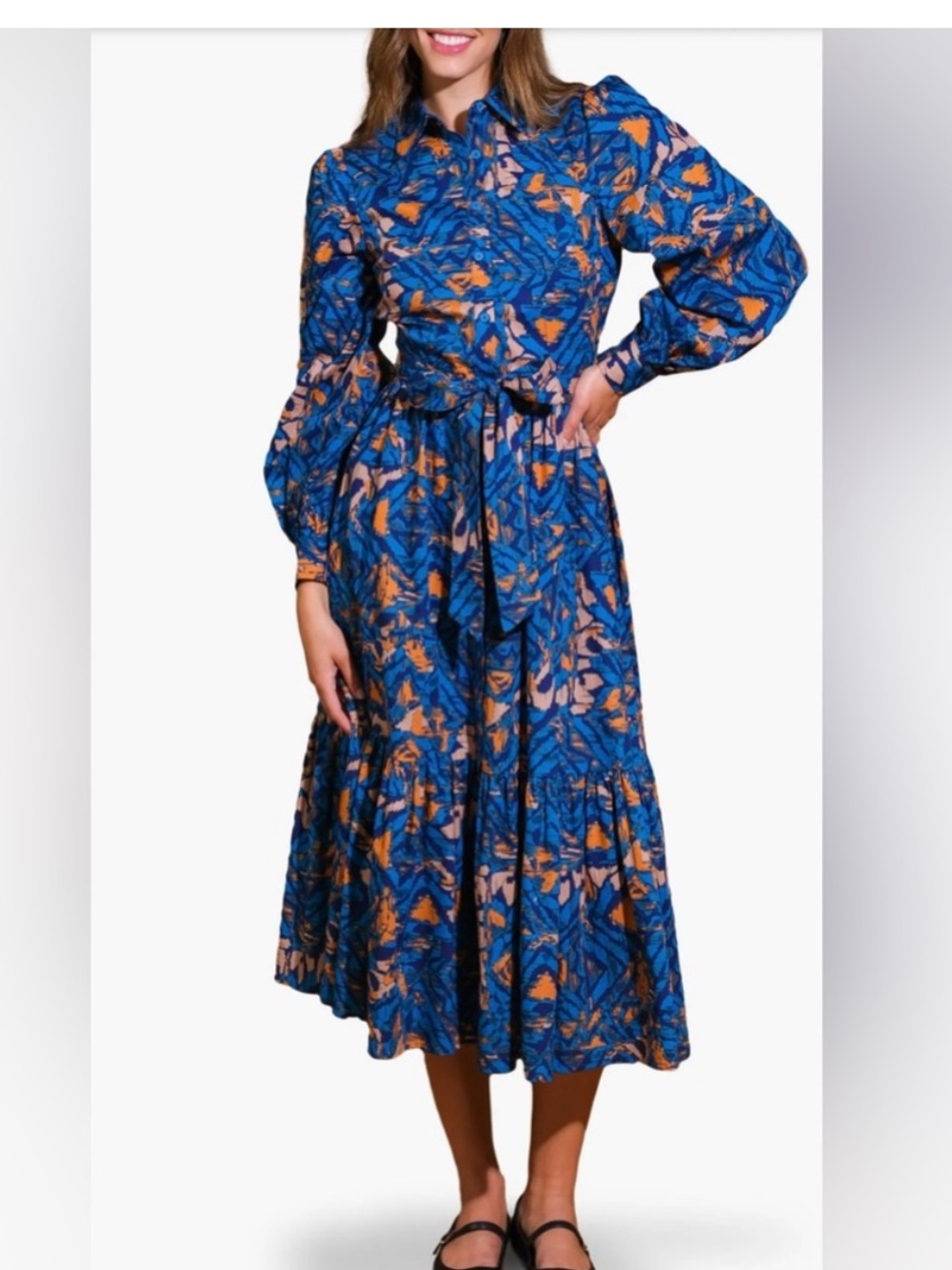Flying Tomato Cotton Midi Dress
